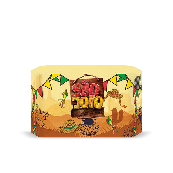 Capa Decorativa para 2 Mesas Quadrada Sublimada Tema Festa Junina 52