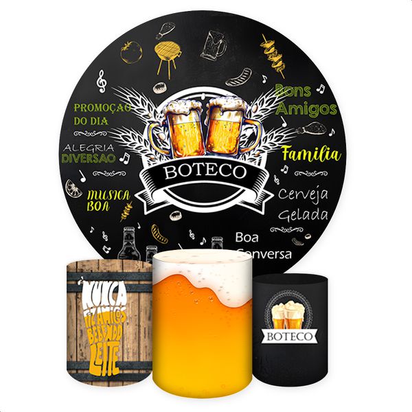 Kit 4 peças Full Tema Boteco 5507