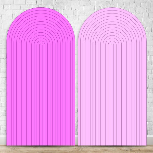 Painel Romano Tema Ripado Cor Rosa e Roxo 58