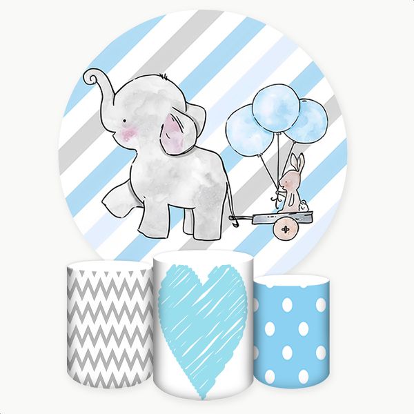 Kit 4 peças Full Tema Elefantinho 639