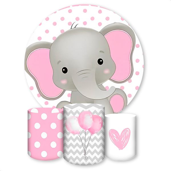 Kit 4 peças Full Tema Elefantinho 640
