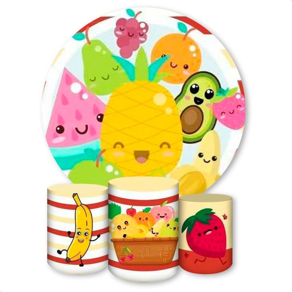 Kit 4 peças Full Tema Frutinhas 660