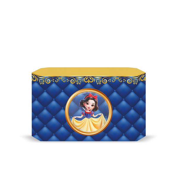 Capa Decorativa para 2 Mesas Quadrada Sublimada Tema Branca de Neve 7010