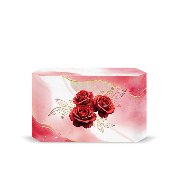 Capa Decorativa para 2 Mesas Quadrada Sublimada Tema Flores 7013