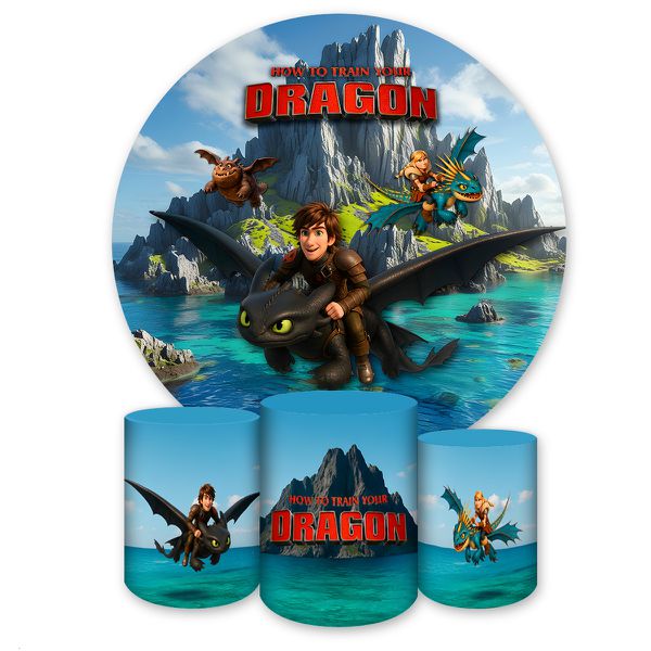 Kit 4 Capas Tema Como Treinar O Seu Dragão 7058