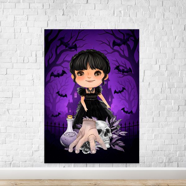 Painel Retangular Tema Wandinha 7095