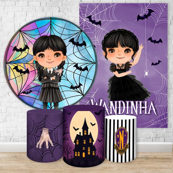 Kit 5 Peças Tema Wandinha 7097