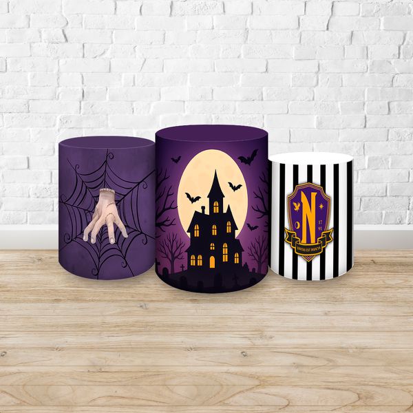 Trio Capas Cilindros Tema Wandinha 7097