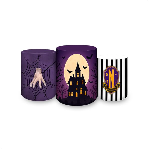 Trio Capas Cilindros Tema Wandinha 7097