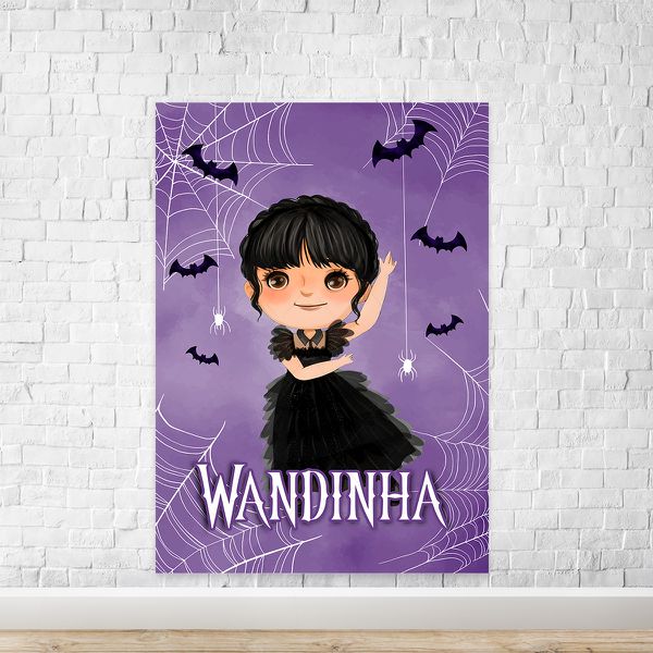 Painel Retangular Tema Wandinha 7097