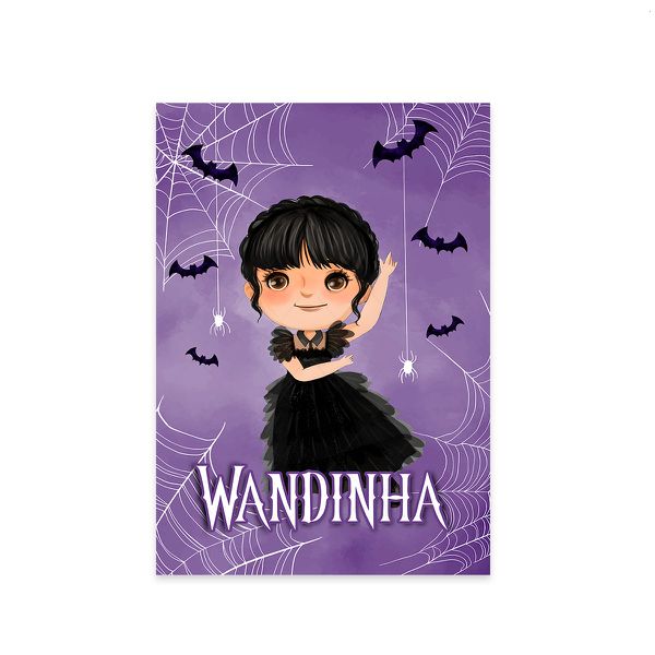 Painel Retangular Tema Wandinha 7097
