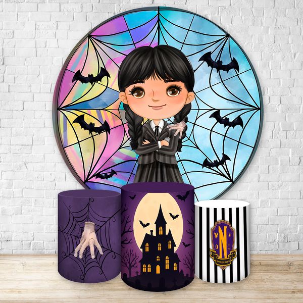 Kit 4 Capas Tema Wandinha 7097