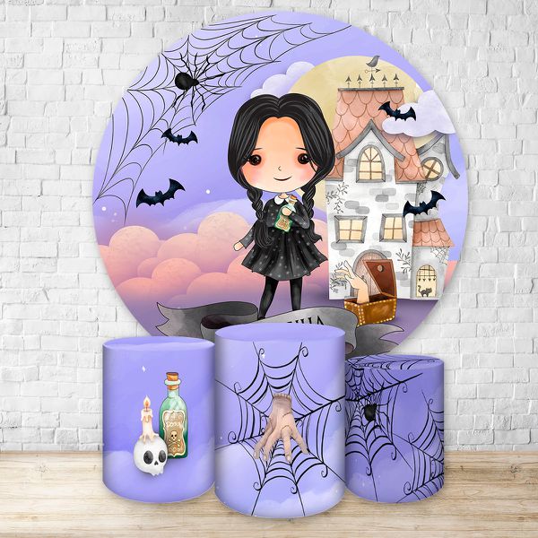Kit 4 Capas Tema Wandinha 7098