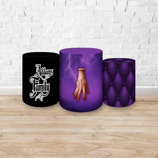 Trio Capas Cilindros Tema Wandinha 7099