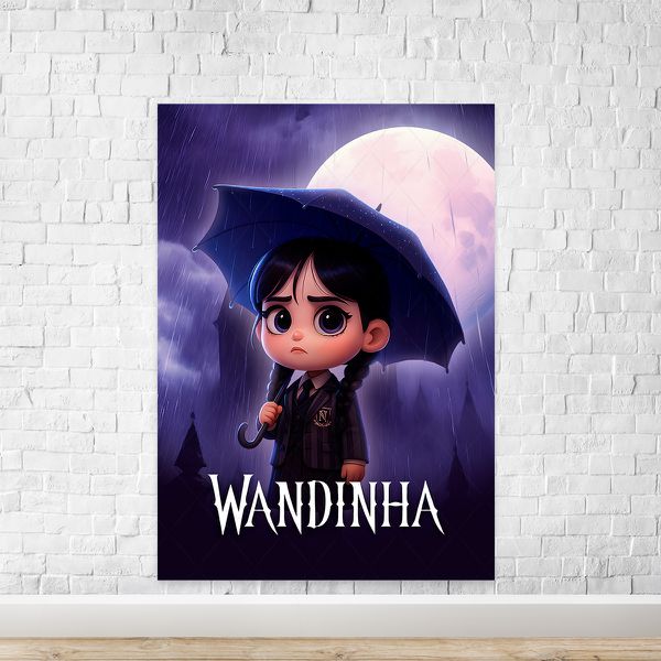 Painel Retangular Tema Wandinha 7099