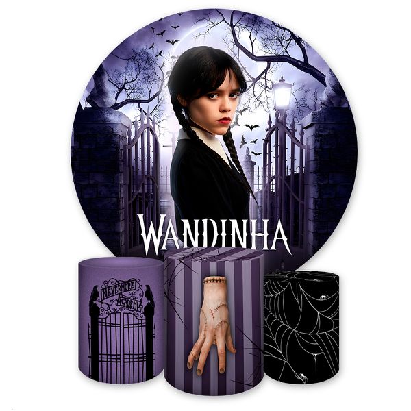 Kit 4 Capas Tema Wandinha 7105