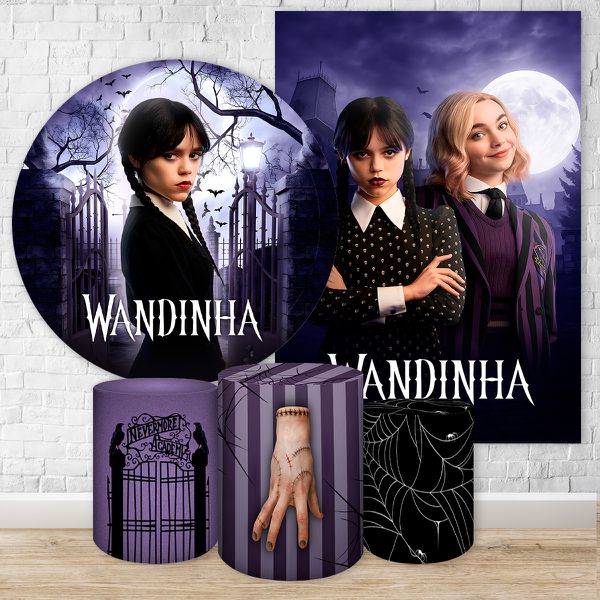 Kit 5 Peças Tema Wandinha 7105