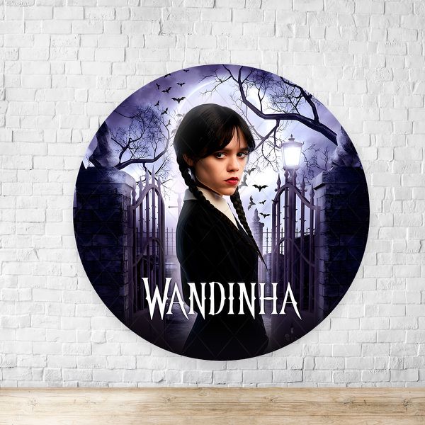 Painel Redondo Tema Wandinha 7105