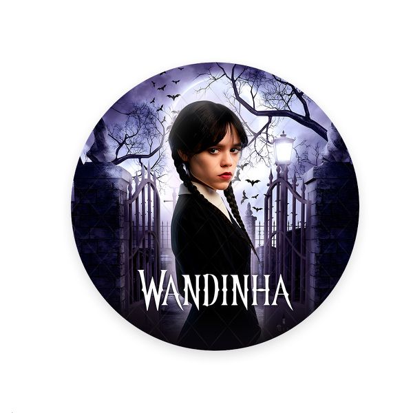 Painel Redondo Tema Wandinha 7105