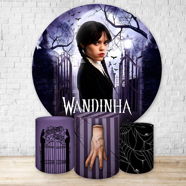 Kit 4 Capas Tema Wandinha 7105