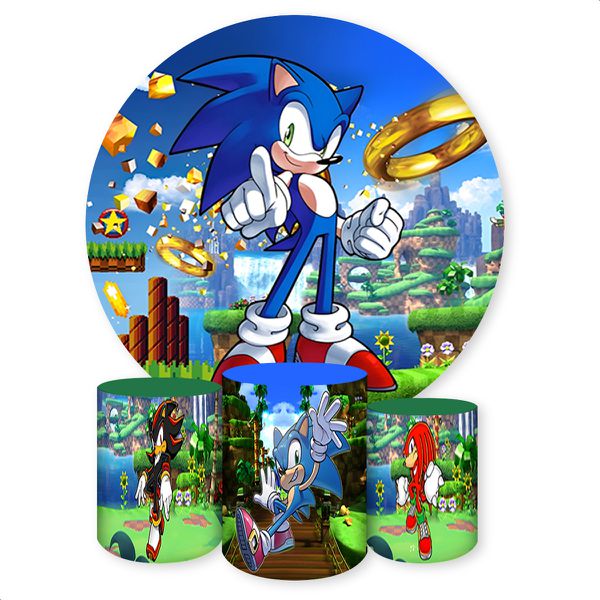 Kit 4 peças Full Tema Sonic 734