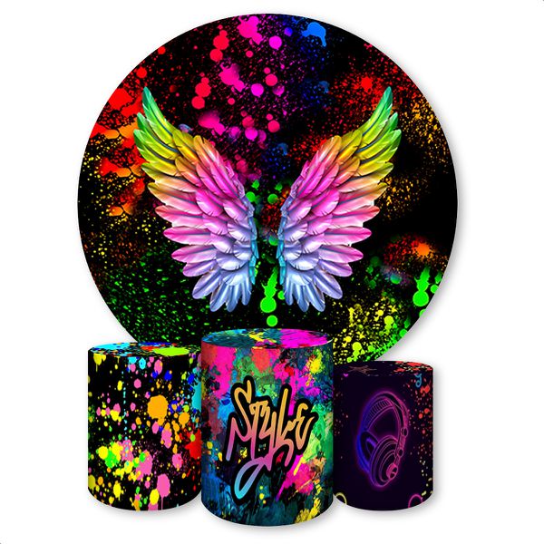 Kit 4 peças Full Tema Neon 988