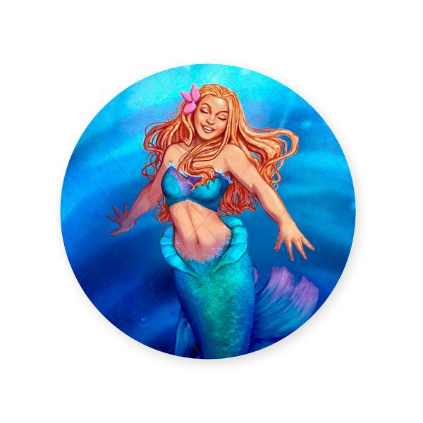 Capa Painel Redondo Sublimados Tema Ariel 1021