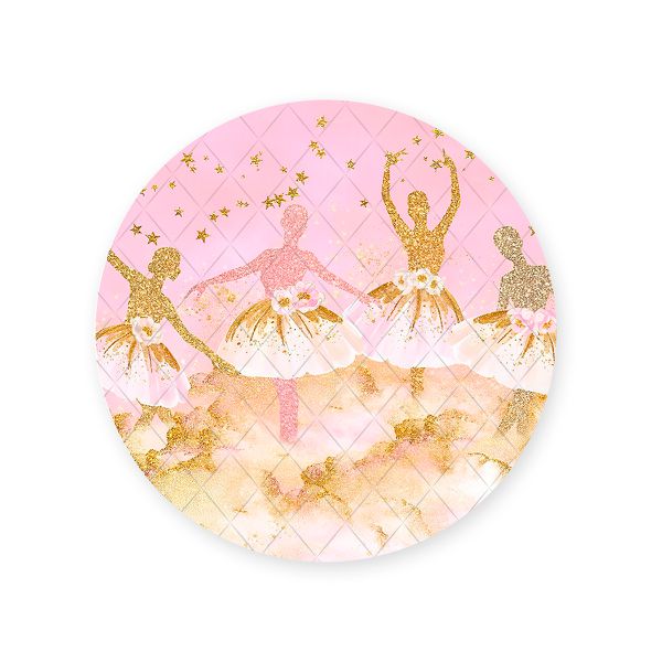 Capa Painel Redondo Sublimados Tema Bailarina 598