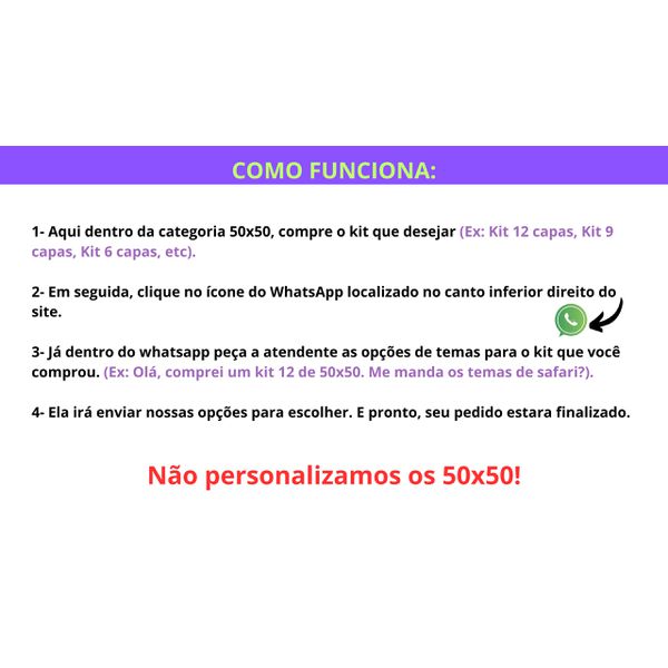 Atacado 50x50 - 6 unidades