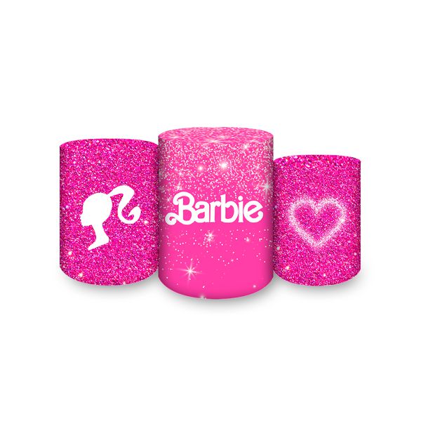 Trio Capas Cilindros Sublimados Tema Barbie 2062