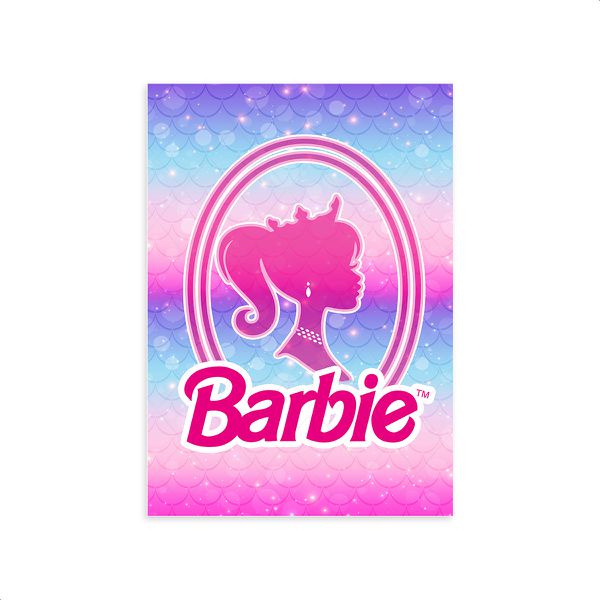 Capa Painel Retangular Sublimado Tema Barbie 2652