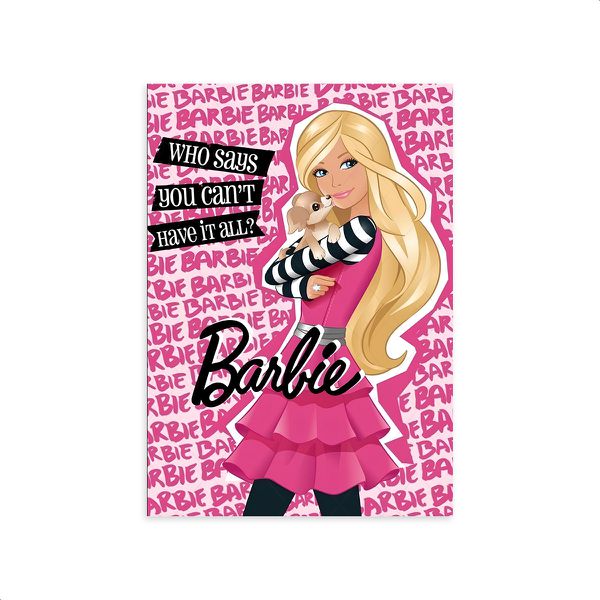 Capa Painel Retangular Sublimado Tema Barbie 2653