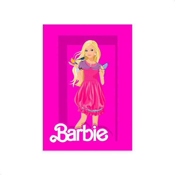 Capa Painel Retangular Sublimado Tema Barbie 2650