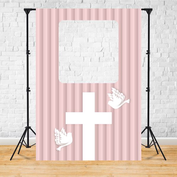 Capa Painel Interativo Para Fotos Vazado Tema Batizado /batismo 2238