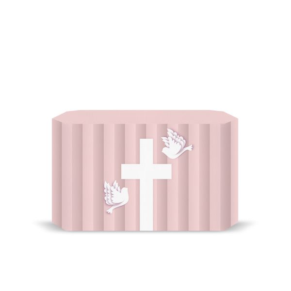 Capa Decorativa para 2 Mesas Quadrada Sublimada Tema Batizado/ Batismo 2238