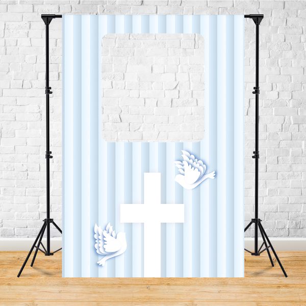 Capa Painel Interativo Para Fotos Vazado Tema Batizado /batismo 2239