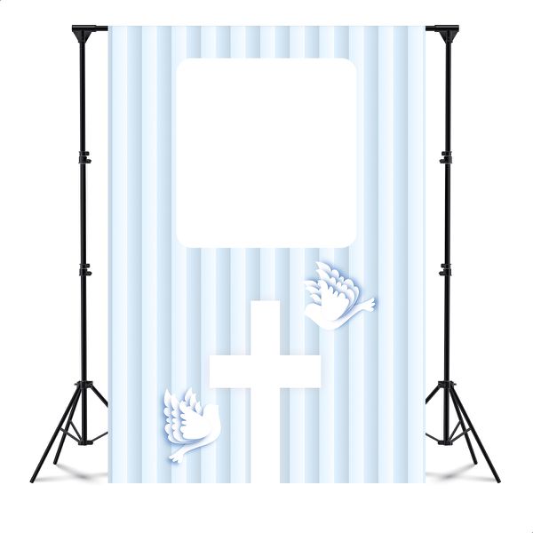 Capa Painel Interativo Para Fotos Vazado Tema Batizado /batismo 2239