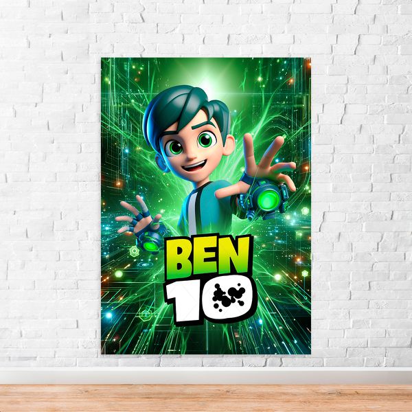 Capa Painel Retangular Sublimado Tema Ben 10 5097