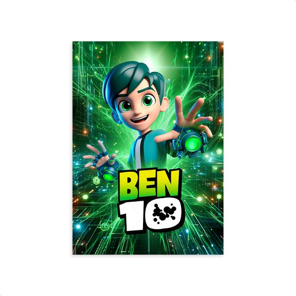 Capa Painel Retangular Sublimado Tema Ben 10 5097