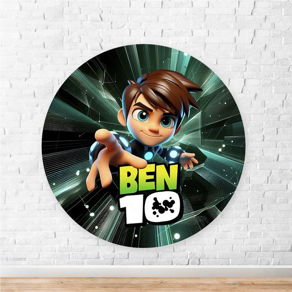Capa Painel Redondo Sublimados Tema Ben 10 5099