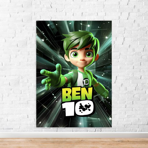 Capa Painel Retangular Sublimado Tema Ben 10 5099