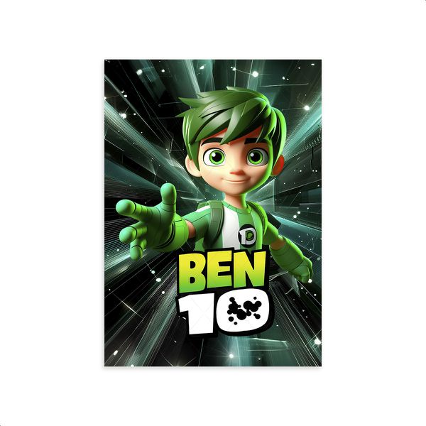 Capa Painel Retangular Sublimado Tema Ben 10 5099