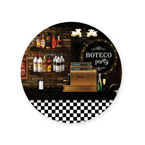 Capa Painel Redondo Sublimados Tema Buteco 1131