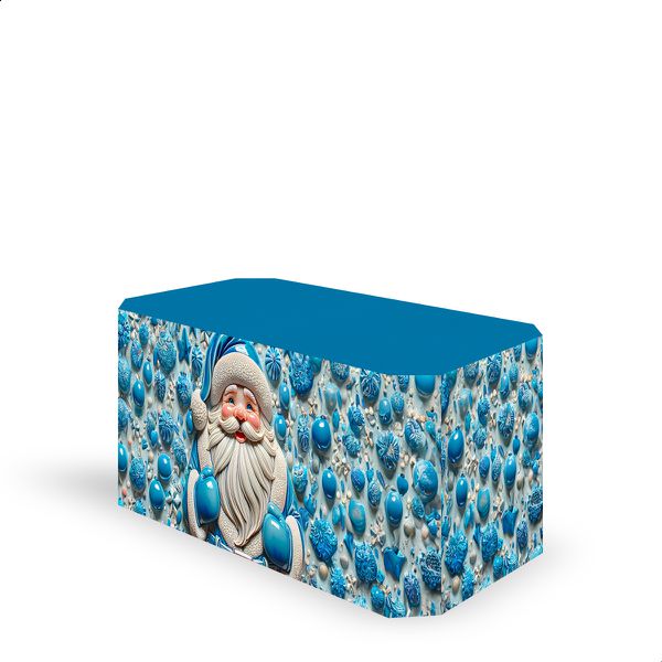 Capa Decorativa para 2 Mesas Quadrada Sublimada Tema Natal Decorações Natalinas 103