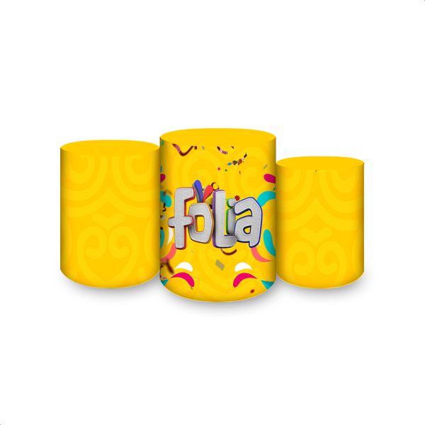 Trio Capas Cilindros Sublimados Tema Carnaval 2577