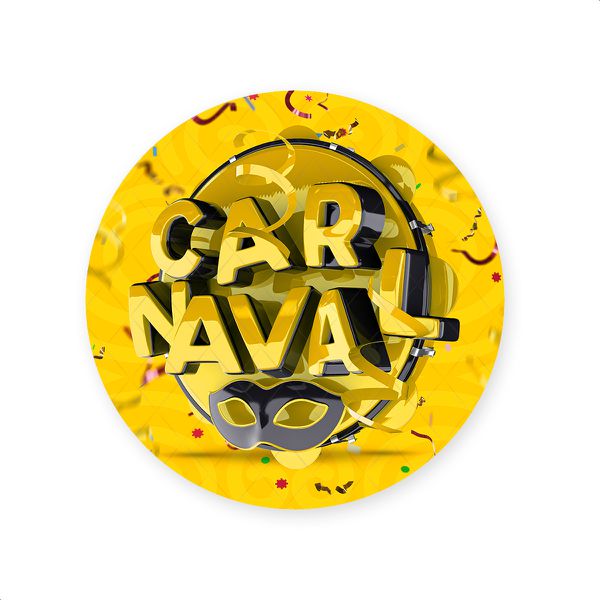 Capa Painel Redondo Sublimados Tema Carnaval 2576 Copia
