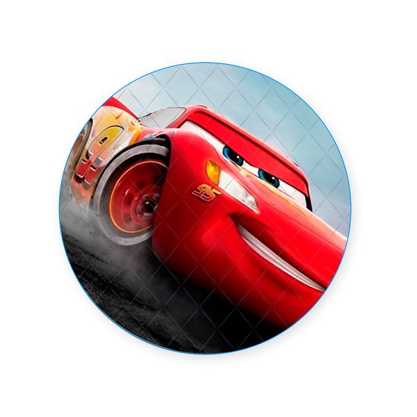Capa Painel Redondo Sublimados Tema Carros 251