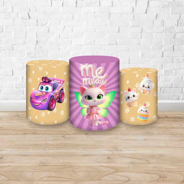 Trio Capas Cilindros Sublimados Tema Casa Magica da Gaby AI 2231