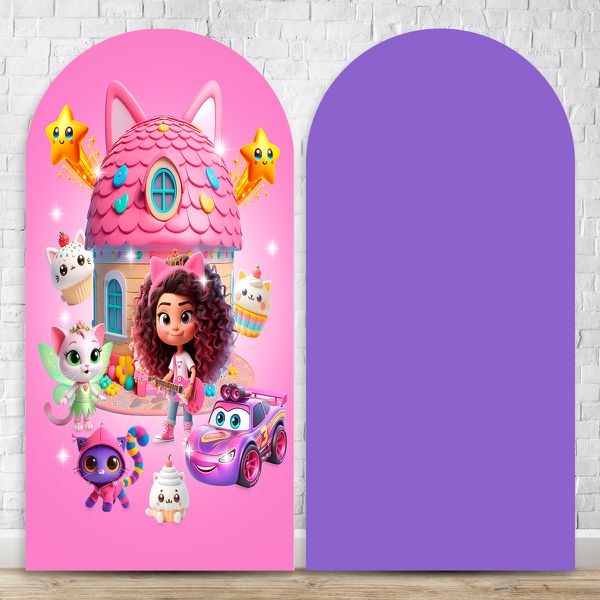 Capa Painel Romano Sublimado Tema Casa Magica da Gaby 2232