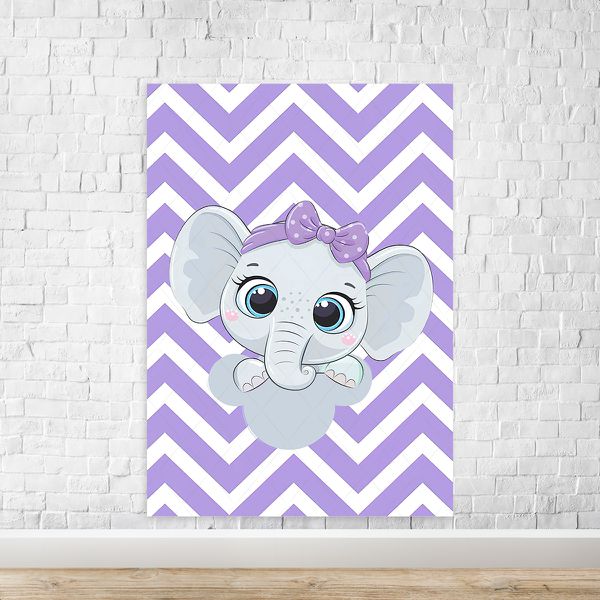 Capa Painel Retangular Sublimado Tema Elefante 978